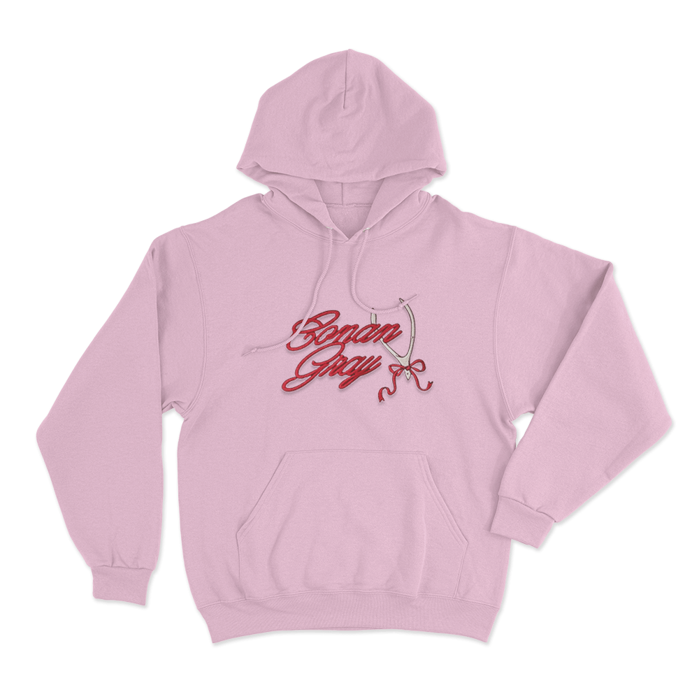 Conan Gray Ribbon Wishbone Unisex Hoodie Pink Conan Gray Ribbon Wishbone Unisex Hoodie Pink