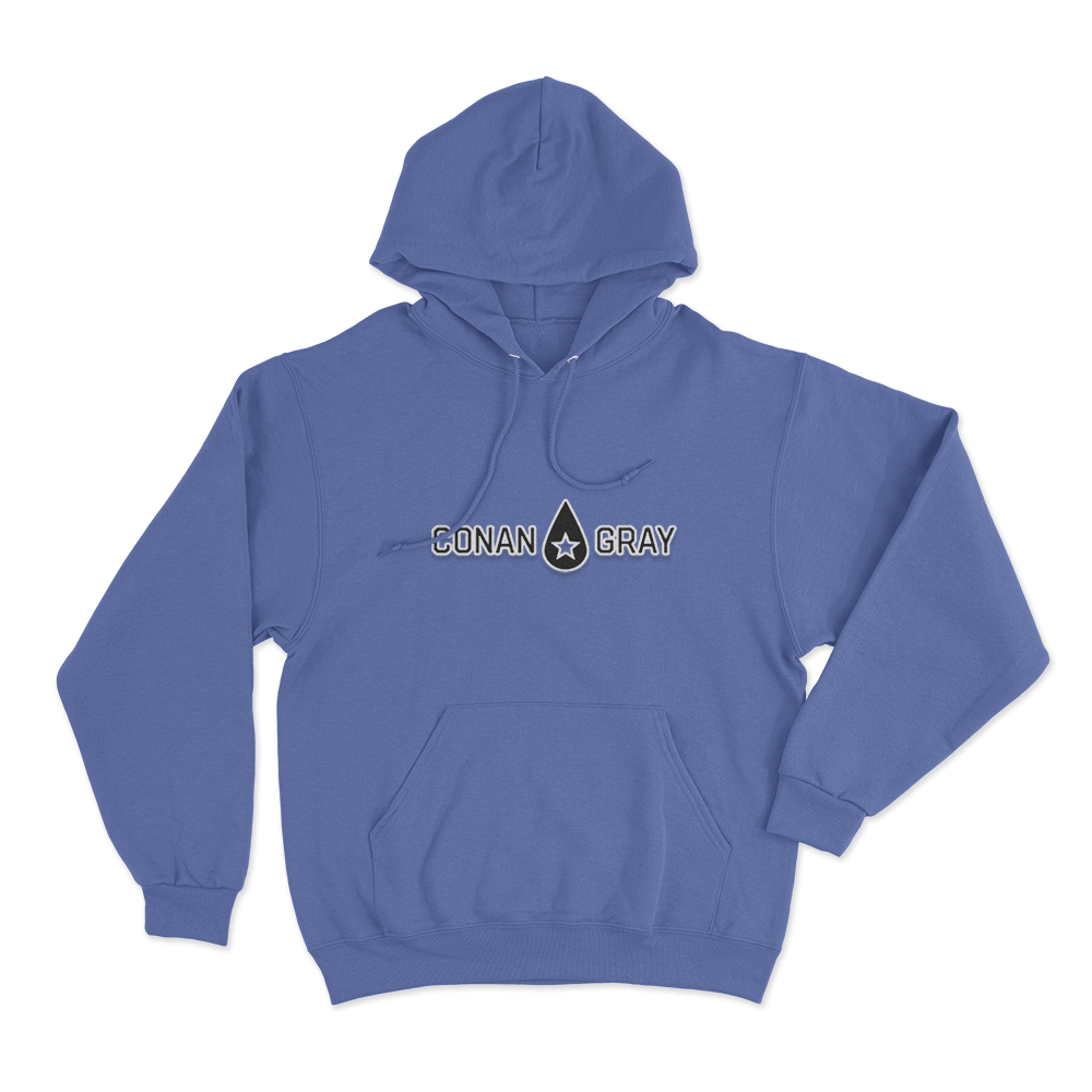 Conan Gray Star Drop Logo Unisex Hoodie Blue Conan Gray Star Drop Logo Unisex Hoodie Blue