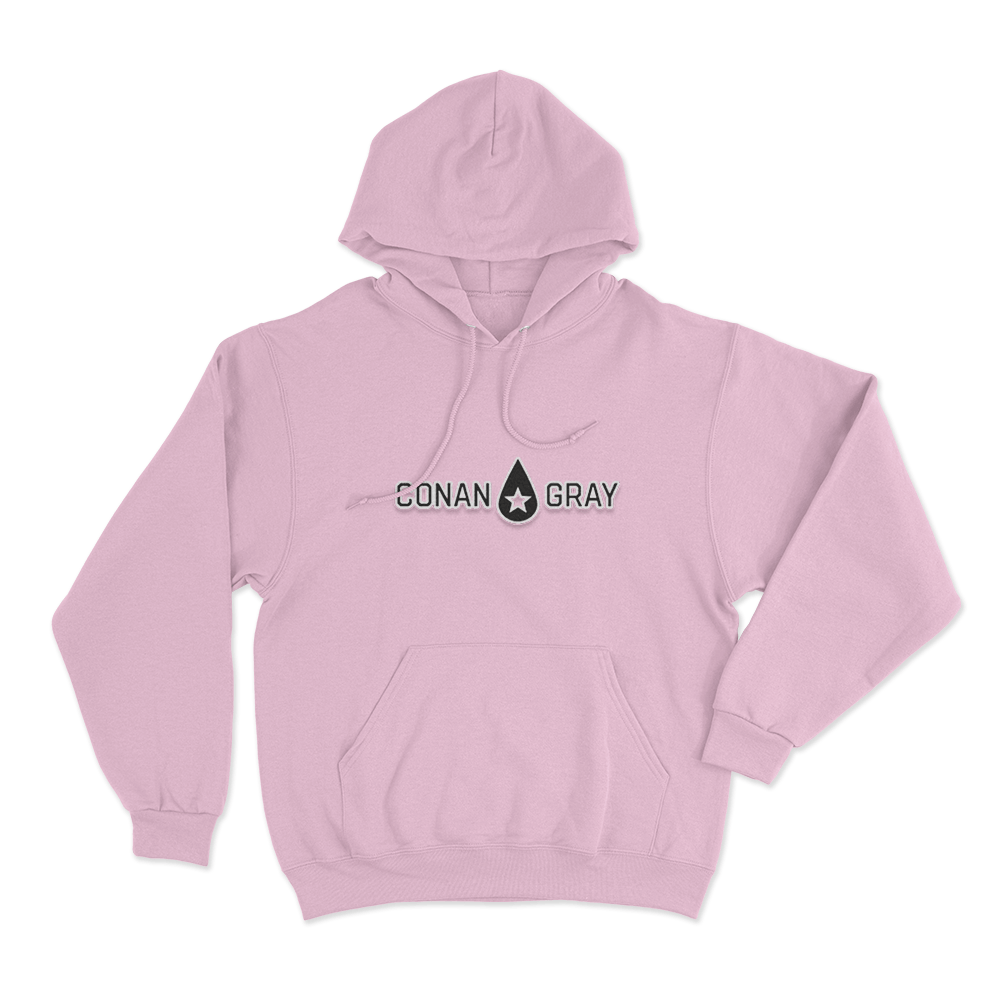 Conan Gray Star Drop Logo Unisex Hoodie Pink Conan Gray Star Drop Logo Unisex Hoodie Pink