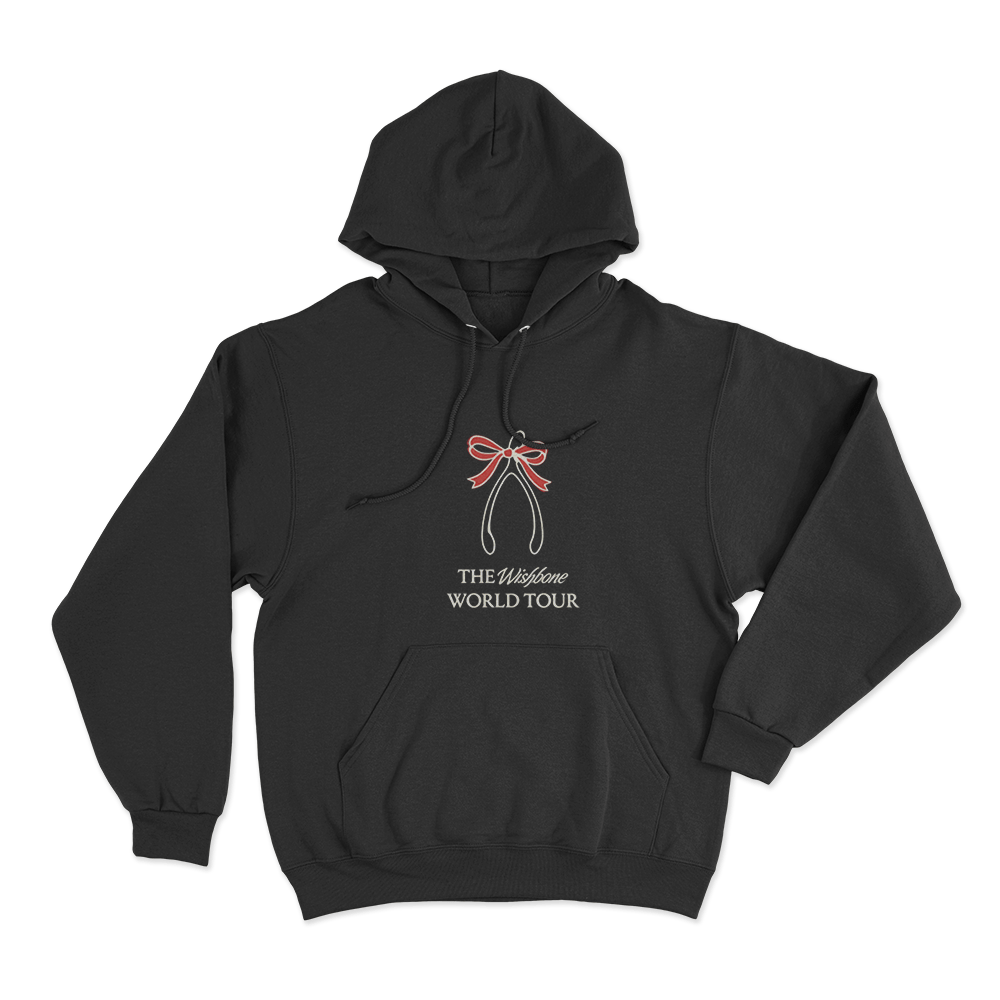The Wishbone World Tour Unisex Hoodie Black The Wishbone World Tour Unisex Hoodie Black